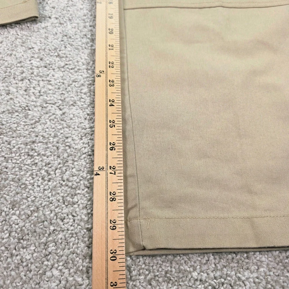 Dickies Flex Mens Cargo Pants 42x30 Khaki Tan Straight Leg Work Trousers WP849DS